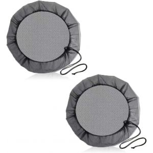 Checarzhn--No1-Lot De 2 Filets Pour Citerne D'eau De Pluie De Qualité Supérieure Avec Cordon De Serrage, Cordon De Serrage Réglable, Filet De Protection, Protection Contre Les Moustiques - Neuf