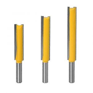 3pcs 8mm Flush Trim Router Bits Extra Long Carbure Outil de fraisage pour le bois Lame de coupe 50mm 63mm 76mm - Neuf