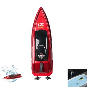 Bateau de course t&eacute;l&eacute;command&eacute; 2,4 GHz pour enfants - Rechargeable, l&eacute;ger, r&eacute;sistant &agrave; l'eau, port&eacute;e de 20 m - Neuf