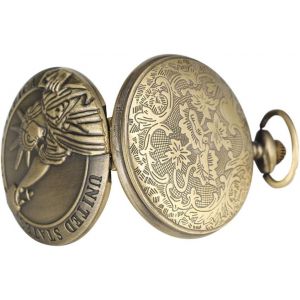 Statue De La Liberté Montre De Poche Montre De Poche Chaîne Montre En Or Femmes Montres De Poche Vintage Classique Orné Antique Chaîne Montre De Poche Bronze Rétro Quartz Montre - Neuf