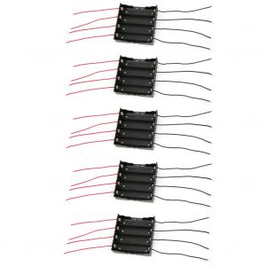 Boitier de rangement pour piles, 5 pieces, systeme d'alimentation DIY pour 4 piles rechargeables 18650 avec fil - Neuf