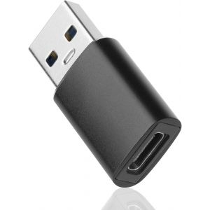 NFGR-1Pc Adaptateur Usb Vers Usb C, 10Gbps Adaptateur Type C Femelle Vers Usb 3.0 M&acirc;le Data Sync Adaptateur Usb C Compatible Avec T&eacute;l&eacute;phones Type-C, Macbook, Iphone 16 Plus 15 Pro Max - Neuf