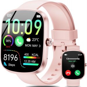 Montre Connect&eacute;e Femme Homme Avec Appel Bluetooth,1.91"" Smartwatch Avec 140+Sportifs,Etanche Ip68,Montre Sport Pour Surveiller Cardio,Podometre Et Sommeil,Smart Watch Pour Android [MON8300714] - Neuf
