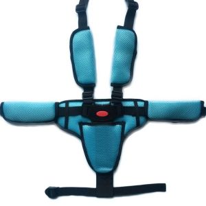 Poussette Chaise De Salle &Agrave; Manger Pour B&eacute;b&eacute;-Sangle De S&eacute;curit&eacute; &Agrave; Cinq Points,&Eacute;paulette &Eacute;paisse,Bleu Ciel - Neuf