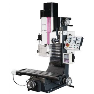 Perceuse-fraiseuse X 390 mm Y 210 mm Z 270 mm BT30 1,5 kW 230 V moteurs pas-à-pas affichage digital Optimill MH25SPV - Neuf