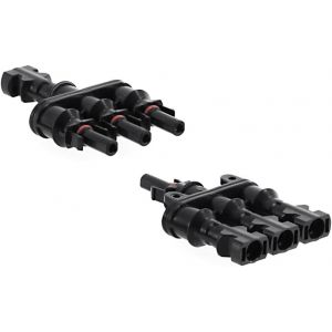 Prises de jonction triple Fiche solaire en T pour connexion en parall&egrave;le - Neuf