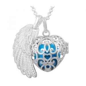 Bola De Grossesse Double Pendentif Aile D'ange Cage C?Ur - Neuf