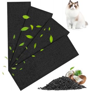 Shiliu-4 Filtres À Charbon Actif Filtres Litière Chat Anti-Odeurs Au Charbon Actif À Litière Pour Chat Adaptés À L'élimination Des [ - Neuf