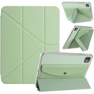 Kal-Coque Pour Ipad Air 11 2025/2024 Ipad Air 5/4 10.9"" 2022/2020, Plusieurs Angles Rabat Pliable &Eacute;tui Avec Portefeuille Arri&egrave;re Housse Pour Ipad Pro 11 2022/2021/2020/2018 - Vert - Neuf