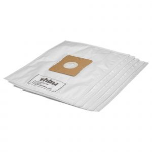 vhbw 5x Sacs compatible avec Quigg BS 1400.05, BS 1601 Turbo, BS 1600 Turbo aspirateur - 32cm x 27cm blanc - Neuf