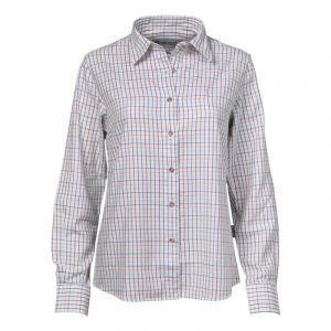 Chemise Femme &Eacute;l&eacute;gante Carreaux Coton Ocre Xs &Agrave; 2xl - Neuf