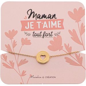 Eryi-Bracelet Maman Ou Mamie | Acier Inoxydable Doré | Cadeau Fête Des Mères, Fête Des Grands-Mères | Livré Avec Une Jolie Boite Cadeau - Neuf