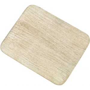 KALANKA-Assiette à Bougie Aluminium doré 10x8cm rectangulaire Assiette décorative Soucoupe Dessous de Plat Brossé - Design 10411 - Neuf