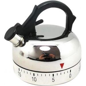 Minuterie De Cuisine Alarme Rotative Mécanique 60 Minutes Minuterie De Cuisson Une Petite Bouilloire En Forme De Compte À Rebours Minuterie De Cuisine À Court Terme Pour La Cuisson - Neuf