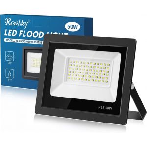 Sansh-Projecteur Led 50w, 6500k Spot Led Extérieur 72 Led Projecteur Ip65 Etanche 5000lm Éclairage Mural Pour Jardin, Patio, Garage, Murale, Terrasse - Neuf