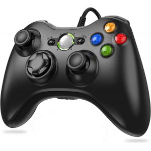 Manette Pour Xbox 360, Manette Pc, Manette Filaire Pour Xbox 360/Pc Windoes 7/8/10/Xp Joystick Xbox 360 Gamepad Usb,Usb Manette Du Contrôleur De Jeu Filaire Avec Double Vibration - Neuf