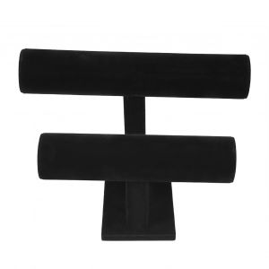 Presentoir A Bijoux En T A 2 Niveaux Pour Colliers, Montres Et Bracelets - Neuf