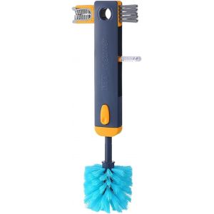 ChenQuanSarl-À Bouteille 4 En 1, Multifonctionnelle, De Nettoyage Rétractable, Couvercle De Tasse, De Nettoyage, Pour Bouteilles De Lait, Gobelets Isothermes (Bleu) - Neuf