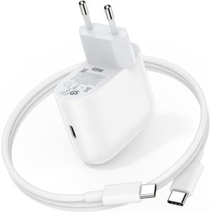 CMWX-Chargeur USB C 45 W et câble de 1,8 m pour Google 9 Pro Fold Pixel 10 Pro XL 9Pro XL 5G Pixel 8 8a 7 6, charge rapide adaptateur chargeur de téléphone portable et câble de type C pour iPhone 16 - Neuf