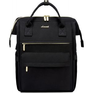 Sac a Dos Femme,17 Pouces Imperm&eacute;able Sac &agrave; Dos pour Prdinateur Portable Elegant Antivol Avec Port de Charge USB & PC Compartiment pour Coll&egrave;ge Voyage Loisir Travail Affaire,Noir - Neuf