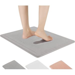 La Magie de la Terre de Diatomées Ultra Absorbant Tapis de Bain - Tapis de Bain - Naturel de la Terre de Diatomées Tapis de Douche - Éco-Tapis de Douche - Antibactérien de la Terre de Diatomées - Neuf