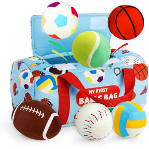 Jgd-Sensory Sports Balles Pour Tout-Petits, Jouets &Eacute;ducatifs Avec Sac De Voyage, Parfait Pour Le D&eacute;veloppement Sensoriel, Excellent Cadeau - Neuf
