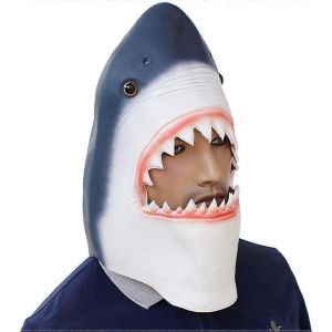 Nouveauté requin Halloween Costume Party Latex Animal Head Mask - Neuf