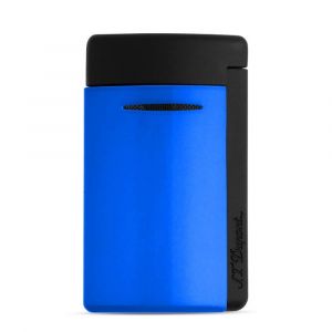Briquet S.T. Dupont Minijet Bleu Fluo Et Noir - Neuf