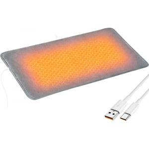 Jgd-Coussin Chauffant 5v, 30 X 60 Cm Ceinture Chauffante &Eacute;lectrique, Couverture Chauffante Pour Dos, Cou, &Eacute;paules, Abdomen, Lavable En Machine - Neuf