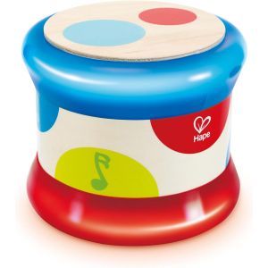 TDRFL-Tambour B&eacute;b&eacute; En Bois Qui Roule-Tambourin Pour B&eacute;b&eacute; En Bois Color&eacute;-Instrument De Musique D&eacute;couverte Du Rythme Et Des Sons-Jeux D'&Eacute;veil Musical En Bois-Jouets Sensoriels Premier &Acirc;ge - Neuf