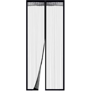 asas456-Moustiquaire Porte Fenêtre 90 * 210Cm-Porte Rideau-Moustiquaire Magnétique Pour Porte Fenêtre,Maille En Polyester,Fermeture Automatique Avec Aimants,Installation Facile Sans Perçage - Neuf