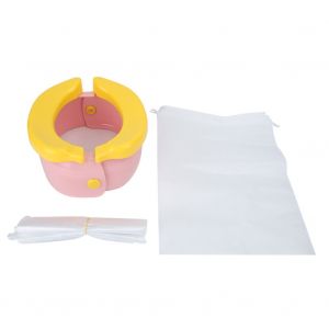 Pot D'apprentissage De La Proprete Pliable Pour Voiture, Outil Souple Pour Enfants Et Tout-Petits, Rose - Neuf