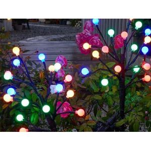 Boule Lumineuse Solaire Led Multicolore Pour La D&eacute;coration D'all&eacute;e De Jardin - Neuf