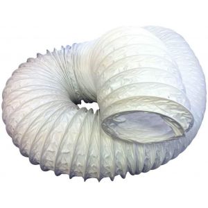 Tuyau flexible universel en PVC de 125 mm pour sèche-linge, hotte aspirante, ventilateur d'aspiration, climatiseur - 3 m de long - Neuf