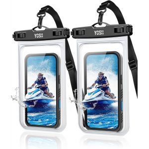 Kal-Grand Pochette Étanche Smartphone [Spécial Pour Gros Téléphones] [Lot De 2], Ipx8 Protege Telephone Eau, Coque Etanche Pour Iphone 16 15 14 Plus Pro Max Samsung S24 Ultra Jusqu'à 8,5 Pouces - Neuf
