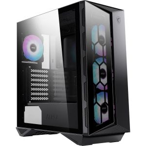 ChenQuanSarl-Mpg Gungnir 110R Boîtier Pc, Mid-Tower, Usb 3.2 Gen2 Type C, 1 À 6 Cartes De Contrôle Argb, 2X Panneaux En Verre Trempé, Atx, Matx, Mini-Itx - Neuf
