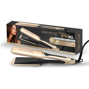Saint Algue Lisseur Kera-Gold Xl - Plaques Larges Kératine - 14 Températures - Écran Digital - Cordon Rotatif 360° - Lissage Professionnel - Adapté À Tous Cheveux - Écran Digital - Neuf