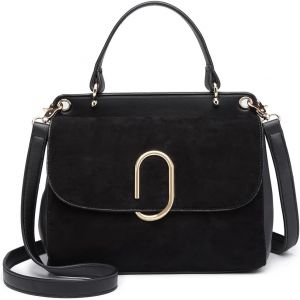 TZF-Sacs Port&eacute; Epaule Femme,Petit Sac &agrave; Main Bandouli&egrave;re,Sac &agrave; Rabat &Eacute;l&eacute;gant avec Suede et PU Cuir - Neuf