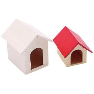 Lot de 2 niches miniatures pour maison de poup&eacute;es &iquest; Jouets mignons pour chiots, parfaits pour le jeu imaginatif et la d&eacute;coration des enfants - Neuf