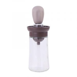 Bouteille D'assaisonnement En Verre Pour Barbecue, Vinaigre, Sauce Soja, Injecteur D'assaisonnement, Bouteille D'huile Marron - Neuf