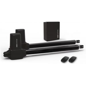 VornixorSarlshopMVE0116, Motorisation 24V &agrave; v&eacute;rins pour Portail battant 4M/300kgs, 2 t&eacute;l&eacute;commandes 2 canaux, Compatible Bois, Aluminium, Fer, PVC renforc&eacute;, SimplyOpen 1+ - Neuf