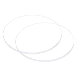 Kal-2pcs Verre De Montre En Cristal Transparent 33,5 Mm De Diamètre, 2 Mm D'épaisseur, Rond, Plat, En Verre Minéral À Haute Transmittance, Pièce Rechange Pour Réparateur De Montres - Neuf