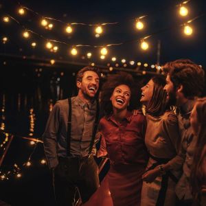 Guirlande Lumineuse Exterieure, 30m/100ft Guirlande Guinguette Exterieur 24v Avec 46+4 Ampoules En Plastique, Ip45 &Eacute;tanche Pourjardin, Mariage, F&ecirc;te De Famille, Balcon, F&ecirc;te, Mariage - Neuf