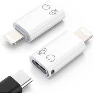 Adaptateur Usb C Vers Lightning, Adaptateur Lightning M&acirc;le Vers Usb C Femelle Pour Iphone 14/13/12/11 Pro Max/Ipad/Ipod/Airpods, Support De Charge, Transferts De Donn&eacute;es, Earpods, Otg, Blanc[Z1284] - Neuf
