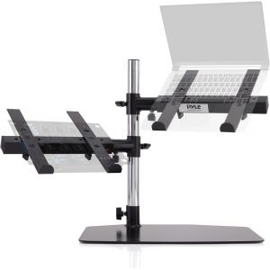 acdsgd-Support Ordinateur Portable Double - Laptop Stand - Support PC Portable - Hauteur R&eacute;glable et Conception Ergonomique pour Mixeur DJ, &Eacute;quipement Audio, Poste de Travail et Utilisation &agrave; Domicile - Neuf