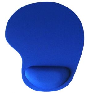 Tapis de souris bleu avec repose-poignet. Tapis de souris en mousse, tapis de souris en tissu, tapis de jeu de couleur unie. Tapis de souris - Neuf