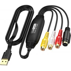 1 ensemble convertisseur numérique vidéo acquisition carte adaptateur câble ligne avec interface USB 2.0 pour XP/7/8/10/11.[W263] - Neuf