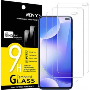 Lot De 3, Verre Tremp&eacute; Pour Xiaomi Redmi K30, Xiaomi Poco X2, Film Protection &Eacute;cran Efficace Contre Les Rayures - Sans Bulles - Ultra R&eacute;sistant (0,33mm Hd Ultra Transparent) Duret&eacute; 9h Glass - Neuf
