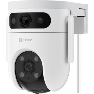 JEXNOVASHOP-H9C 2K+2K Caméra Surveillance Wifi Extérieure à Double Objectif, 360° PTZ camera, Suivi Auto, Détection de Forme Humaine/Véhicule,Défense Active,Vision Nocturne Couleur 40M, Audio Bidirec - Neuf