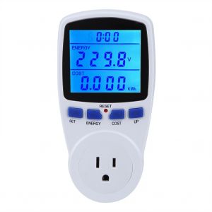 HJLIAN Prise de mesure d'energie intelligente multifonction retroeclairee (prise americaine retroeclairee bleue 120 V) - Neuf